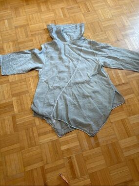Kiyo Light Gray  Asymmetrical  Top